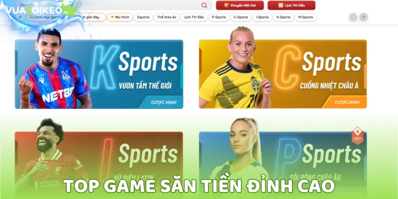 Danh mục game đa dạng bet thủ nên tham gia